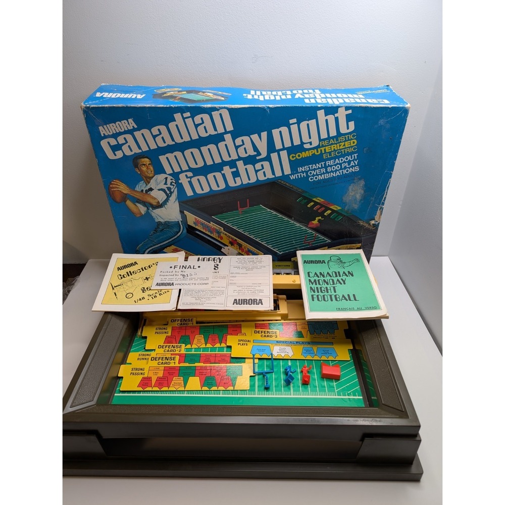Aurora Canadian Monday Night Football CFL Rules Electric Game Parts Repair